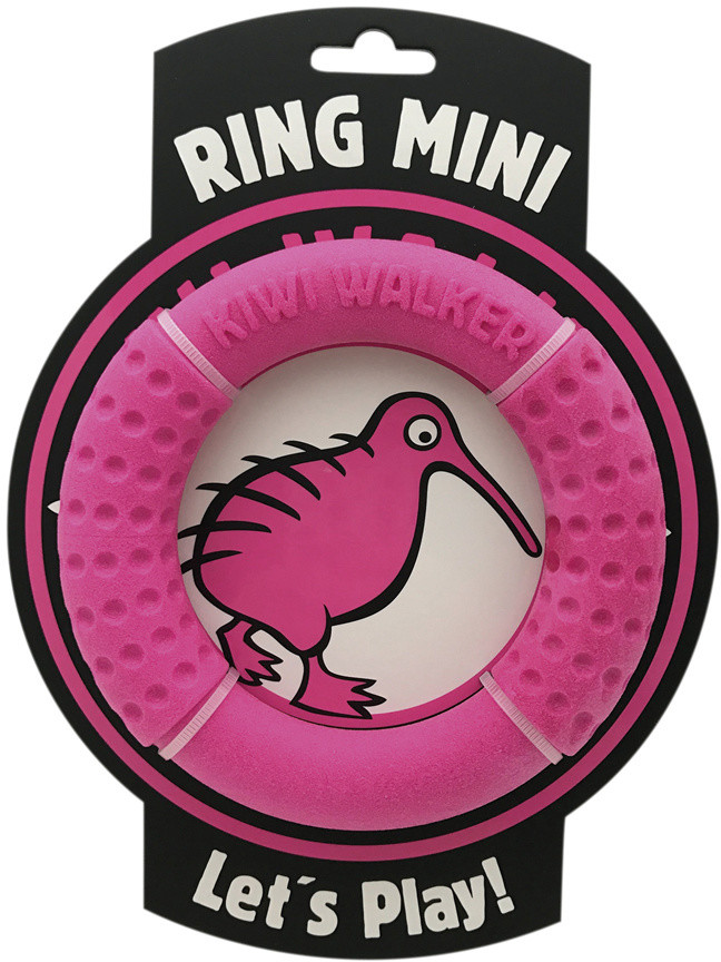 Kiwi Walker KIWI WALKER Mini Ring Różowy 13 cm - zabawka dla psa