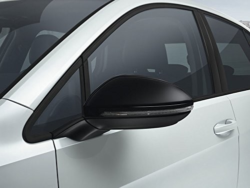 Volkswagen VW oryginalnych Golf 7 R lusterko samochodowe zestaw w czarnym kolorze hochglänzend 5g0072530 a czapki 5G0072530A