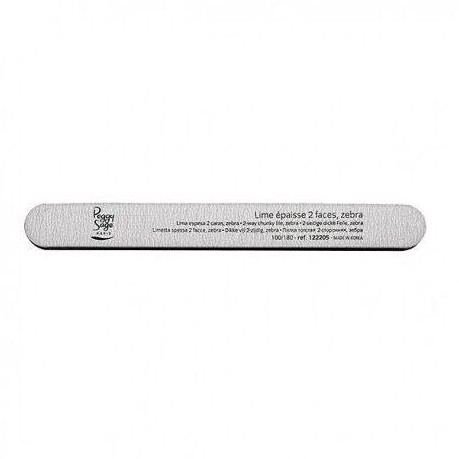 Peggy Sage 2-Way Chunky Nail File Zebra Medium pilnik do paznokci 100/180 