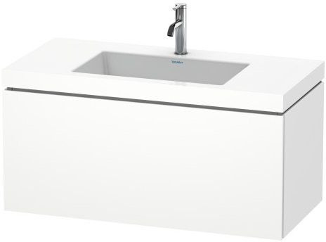 Duravit L-Cube C-bonded Umywalka meblowa z szafką wiszącą 100x48x50 cm biały mat LC6918O1818