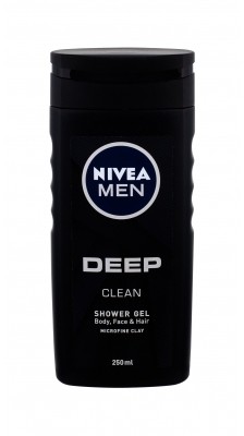 Nivea Men Deep Clean żel pod prysznic 250 ml dla mężczyzn