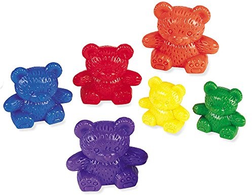 Learning Resources oryginalna trójgłowa rodzina niedźwiedzi  zestaw tęczy, zabawka LER0744