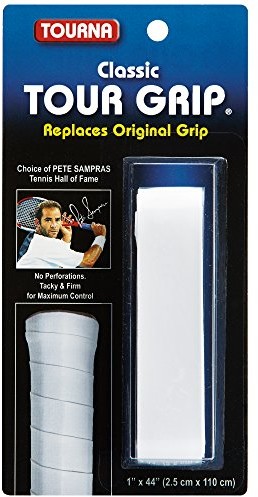 Tourna Grip tourna Classic Tour Grip, Tennis uchwytu-zapasowy pasek, biały CTG-W-N