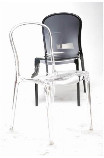D2.Design Krzesło Uma Black transparent 3254
