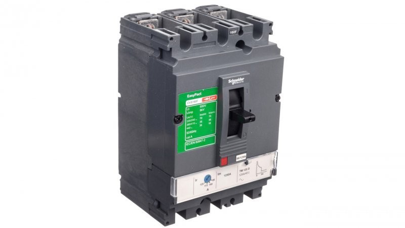 Schneider Electric Wyłącznik mocy 125A 3P 36kA EasyPact CVS160 TM125D LV516332 LV516332