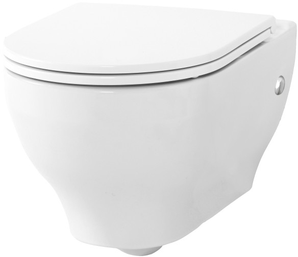 GoodHome Miska WC GoodHome Cavally bezkołnierzowa z deską wolnoopadającą WALLHUNGWC