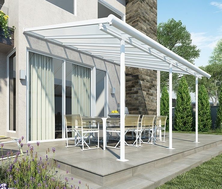 Palram Aluminiowe zadaszenie tarasu Sierra 3 x 4,25 m szare PAL702639