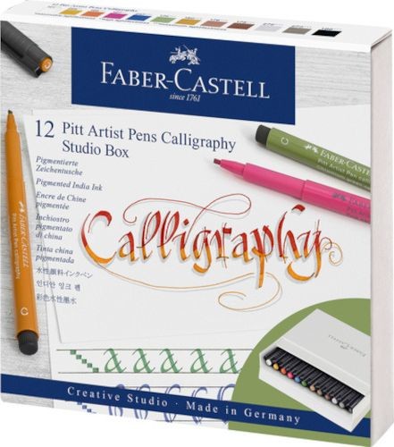 Faber Castell pióro do kaligrafii Pitt Artist C 2,5 mm białe 12 szt twm_971630