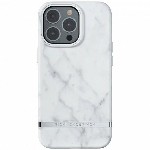 Richmond & Finch Etui White Marble iPhone 13 Pro, białe 7350111353759