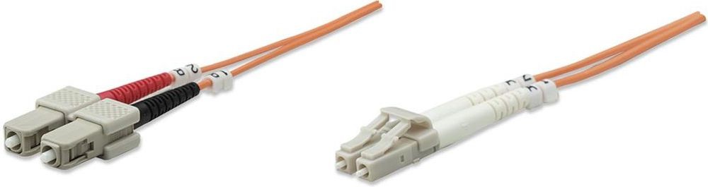 Intellinet Network Solutions Patchcord Światłowodowy, LC-SC duplex1 m 50/125 OM2 (470353)