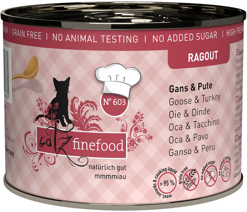 Catz Finefood Ragout N° 603 Gęś i Indyk 180g