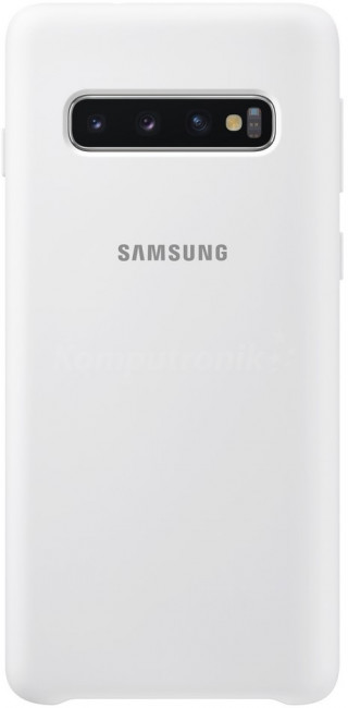 Samsung Etui Silicone Cover do Galaxy S10+ Biały EF-PG975TWEGWW