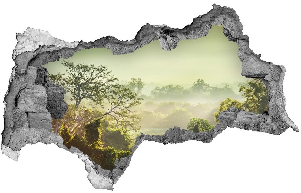 Wallmuralia.pl naklejka fototapeta 3D widok beton Dżungla