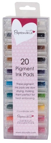 Unbekannt Papermania Mini 1STP, pigment ink, 20 sztuk, różne kolory PMA 5521100