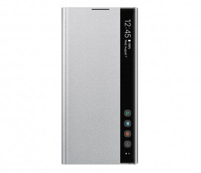 Samsung Samsung Clear View Cover do Galaxy Note 10+ srebrny