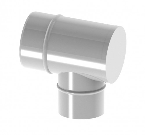 Jeremias Trójnik 87° rewizyjny VIESSMANN, DE Dietrich podłączeniowy rozszerzający 60/100-80/125 z uszczelką TWINV156010080125