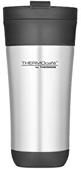 Thermo kubek termiczny Brotzeit mocafe termiczna chałka dłużej Tumbler Mug, srebrna/czarna, 425 ML, 124549.0 5001330_Silber/Schwarz_425 ml