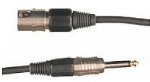 Skytec Kabel XLR male/6.3 mono 1,5m czarny 176.632