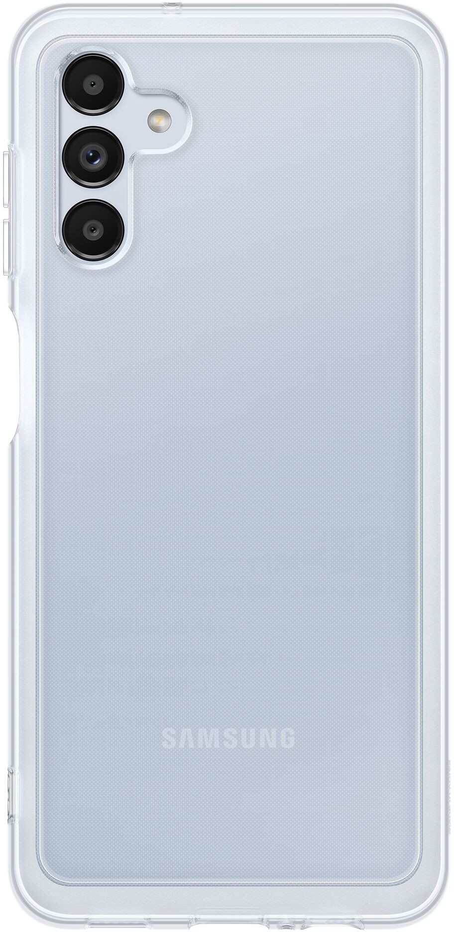 Samsung Soft Clear Cover wytrzymałe etui z żelową ramką i wzmocnionym tyłem Galaxy A13 5G przezroczysty (EF-QA136TTEGWW) EF-QA136TTEGWW