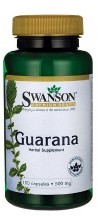 SWANSON Guarana 500 mg/100 caps. TT000588