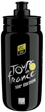 ELITE Bidon rowerowy FLY Teams 2021 Tour de France Black Map 550 ml