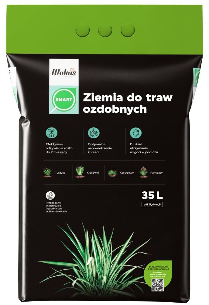 Ziemia do traw ozdobnych Smart 35l Wokas