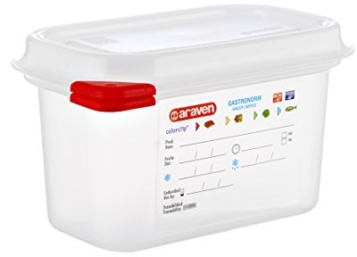 Araven gastronorm hermetyczny 1. 9 l. 1 176 x 108 x 100 03021