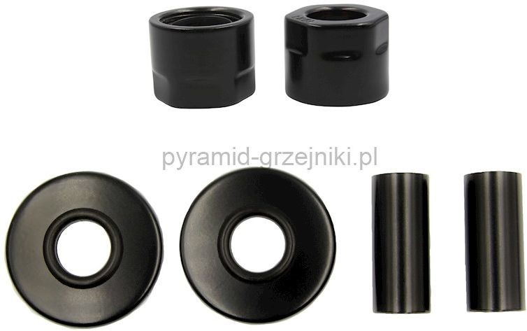 Vario Term Zestaw maskujący rozety + tuleje + złączki CU/PEX - czarny mat CU - instalacja miedziana ZMR1M15xM2224