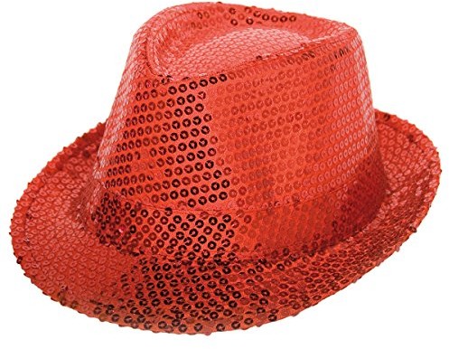CREATIVE Czapka Trilbly Cekin Deluxe Red 8714572225373