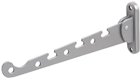Metafranc srebrny - 290 x 30 mm - nośność 20 kg, drążek na ubrania, hak ścienny, składany, 250237