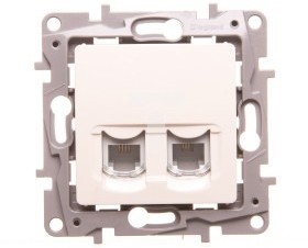 Legrand Gniazdo 2xrj11 kremowe 664870