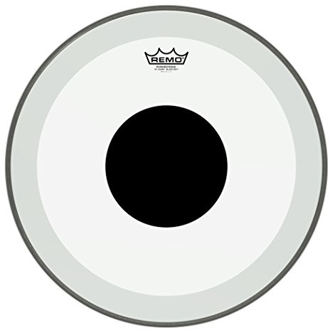 REMO Powerstroke P3 przezroczysta czarna groszka basowa - górna czarna kropka, 18 Powerstroke P3 przezroczysty czarny groszek basowy 45 cm P31318-10
