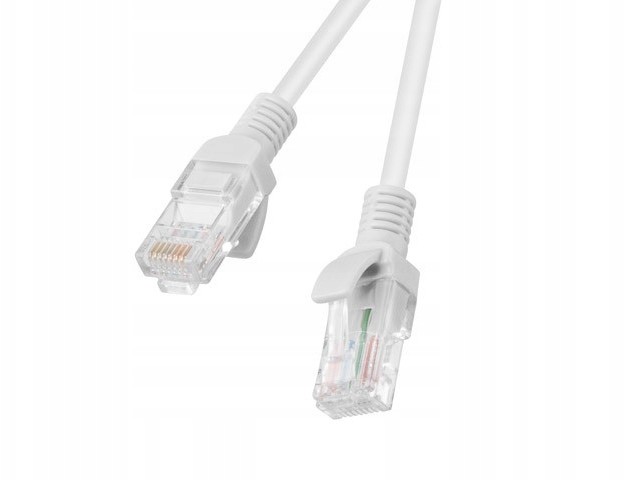 LANBERG Patchcord KAT.5E 1M Szary Fluke Passed 10-