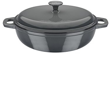 GSW Unisex żeliwo garnek do sauté 30 cm Grey Shadow by , szary, 000 716321