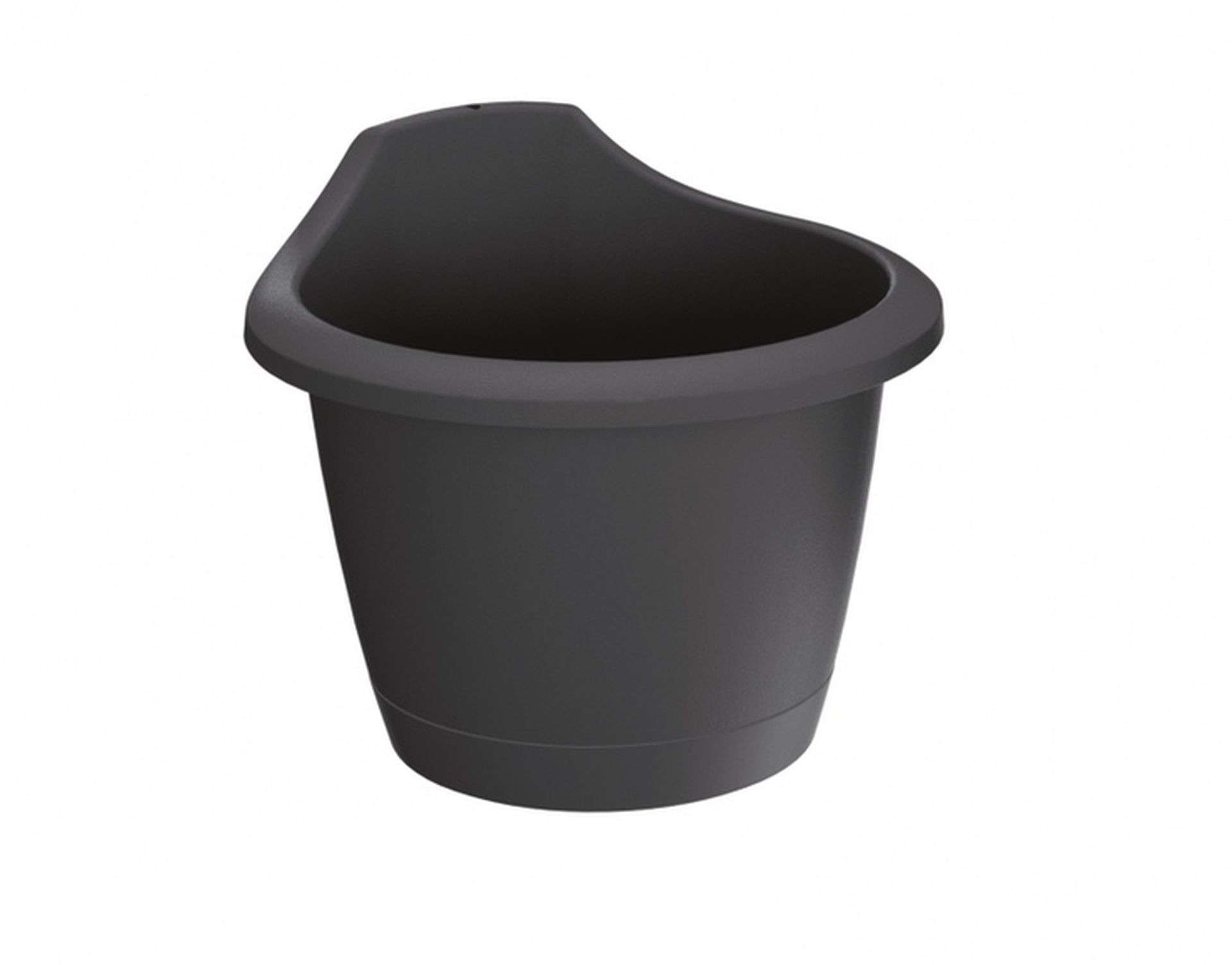 Prosperplast RESPANA WALL Doniczka doniczka na ścianę 22,4 cm, antracyt DRES240