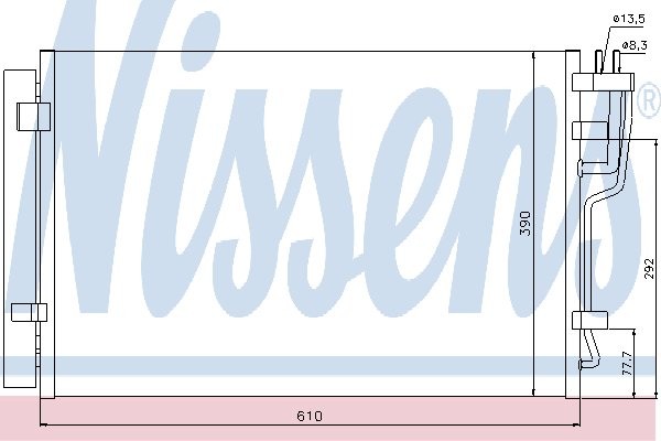 NISSENS Skraplacz, klimatyzacja NISSENS 940006