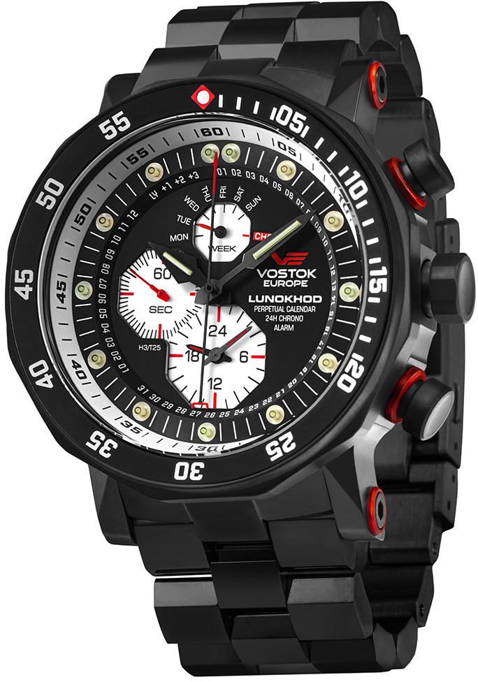 Vostok Europe Zegarek YM86-620C635B Lunokhod-2 Multifunctional -