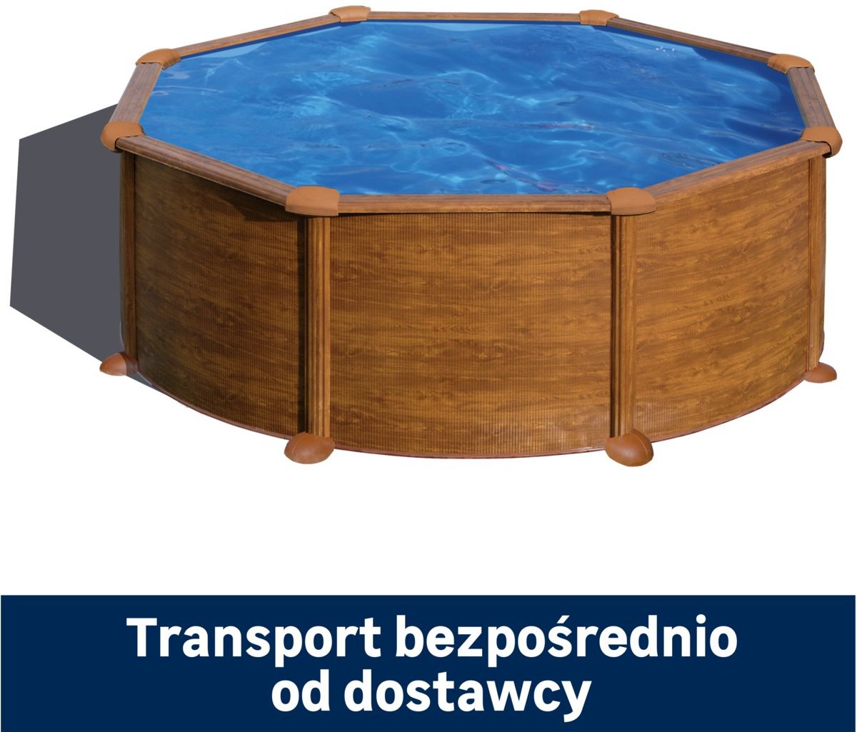 GRE Basen stelażowy 350x132 cm brązowy Dreampool Mauritius