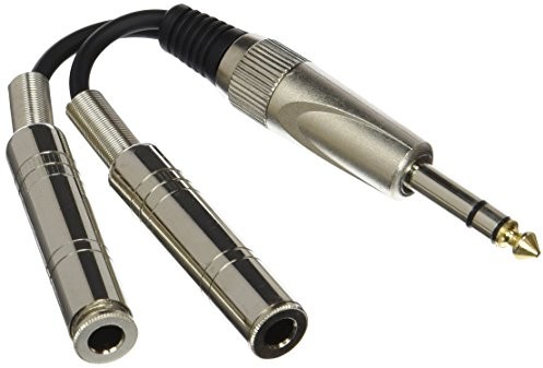 Stagg 16122 adapter sieciowy (0,1 m, 1 X Jack Stereo, 2 X gniazdo jack) Czarny YC-01/1PS2PFH