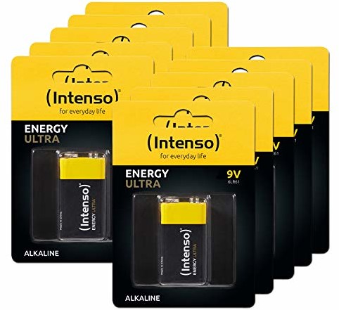 Intenso Intenso Energy Ultra 9 V blok baterii alkalicznych 6LR61, 10 x 9 V, 1 opakowanie 7501451MP