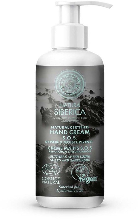 Natura Siberica Naturalny certyfikowany krem do rąk Naprawa & Nawilżenie S.O.S 250 ml