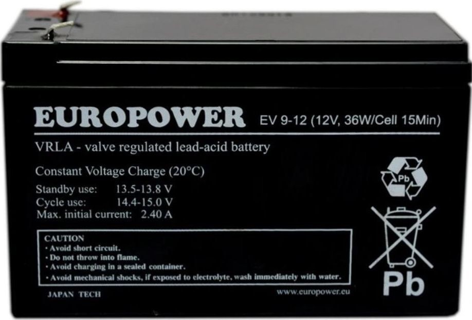 Europower Europower Akumulator EV 12V 9Ah EV 12-9