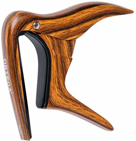 Ortega Guitars ORTEGA Capo do płaskich desek chwytowych - wzór Walnut (OCAPO-WND) OCAPO-WND