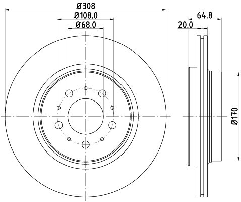 HELLA PAGID Tarcza hamulcowa PAGID 8DD355110-611