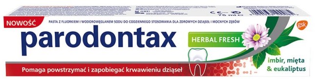 GlaxoSmithKline Paradontax Pasta do zębów zapobiegająca krwawieniu dziąseł 75 ml () 135356