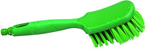 Maya Professional Tools Narzędzia do Maya Professional 52154  5 szczotka do trzonka z gumową rękojeścią, przepływem wody, przyłącze gwintowane, twarda włosiem, FBK/żywności Higiena, 300 MM X 75 MM, kolor zielony 52154-5