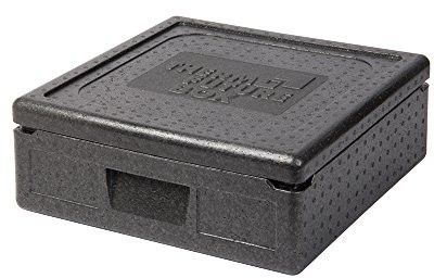 Thermo Future Box pudełko transportowe i izolacyjne, EPS (polipropylen spieniony), czarne, 350 x 350 x 100 mm (12013)