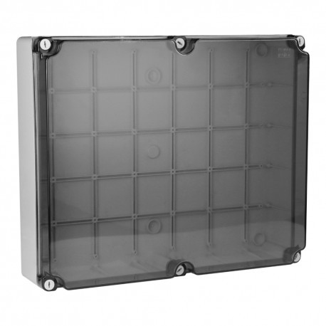 Marlanvil SpA Puszka natynkowa hermetyczna 460x380x120 transparentna z zawiasami IP66 015.A.PK M-L 1162 015.A.PK