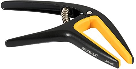 Ortega Guitars Ortega gitary twcapo-SBK Twin Capo, odwraca się, dwie ścieżki Capo pasuje wygięte & klasycznego płaski griffbrettern, czarna muhk-259307