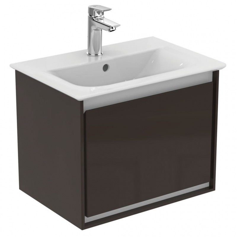Ideal Standard Connect Air Szafka pod umywalkę 50x36x40 cm ciemnobrązowa mat/biała mat E0817VY